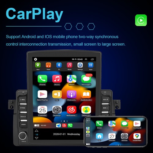 9.7" Android 13 For BMW 3-Series E46 1998-2006 Carplay GPS Nav Car Stereo Radio - Picture 9 of 12