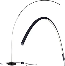 Floor Lamp LED Curved Contemporary Minimalist Lighting Arc Warm White Dimmable