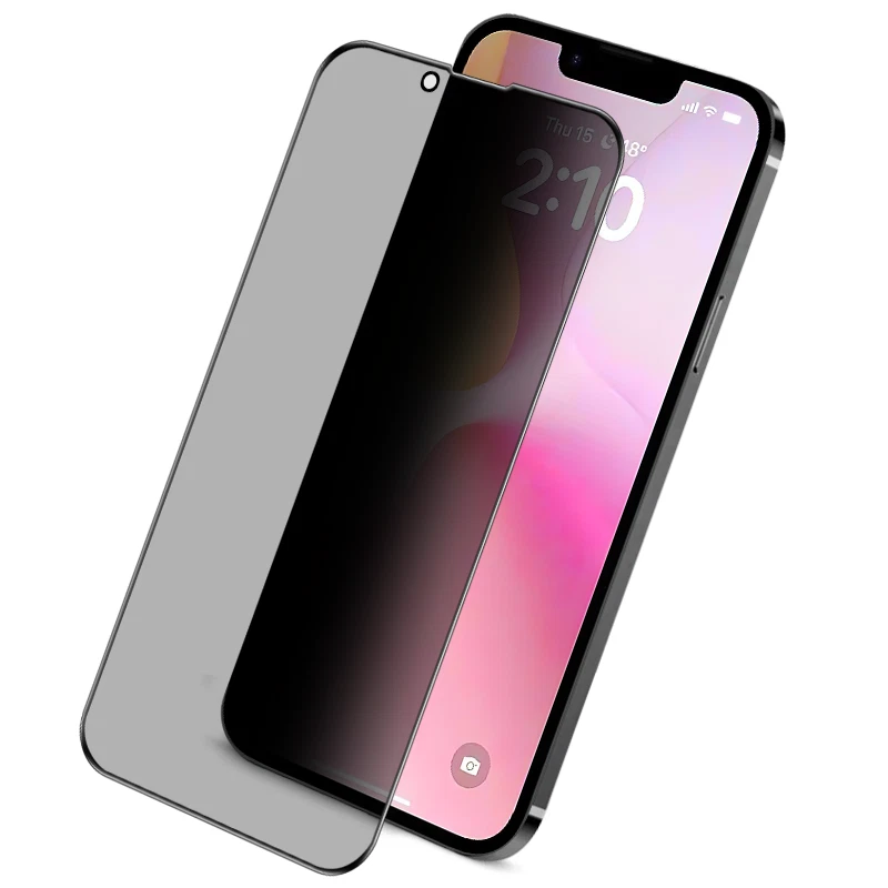 Película de vidrio templado de cobertura completa anti miradas para Apple iPhone 16e Foto 3 de 4
