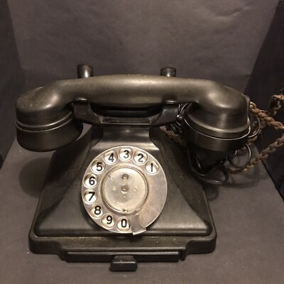 ART DECO BAKELIT VINTAGE TELEFON 200er Pyramidentelefon Wählscheibe Retro Antik