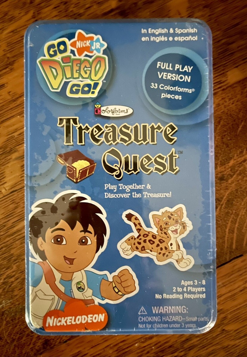 GO DIEGO GO! NICK JR., TREASURE QUEST Game by Colorforms. Ages 3-8