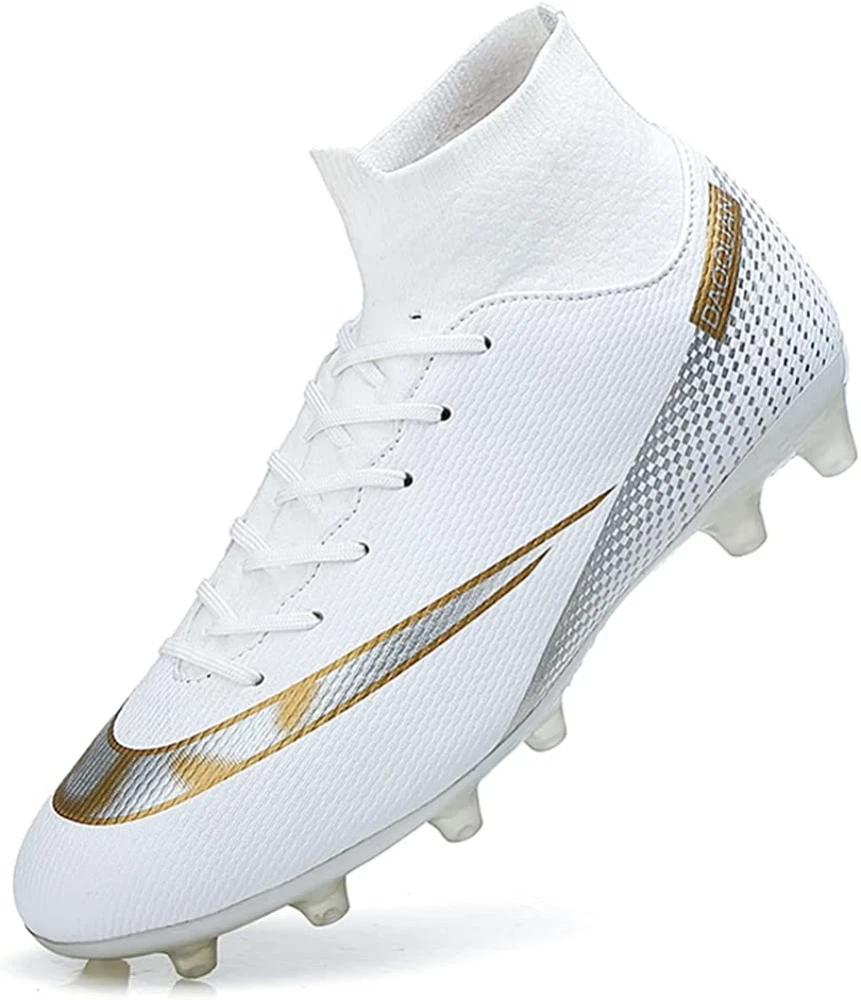High top hotsell white cleats