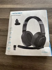 TECKNET TK-HS005 Wireless Stereo/Mono Headset, Dual Mic, 3 EQ Modes New/O