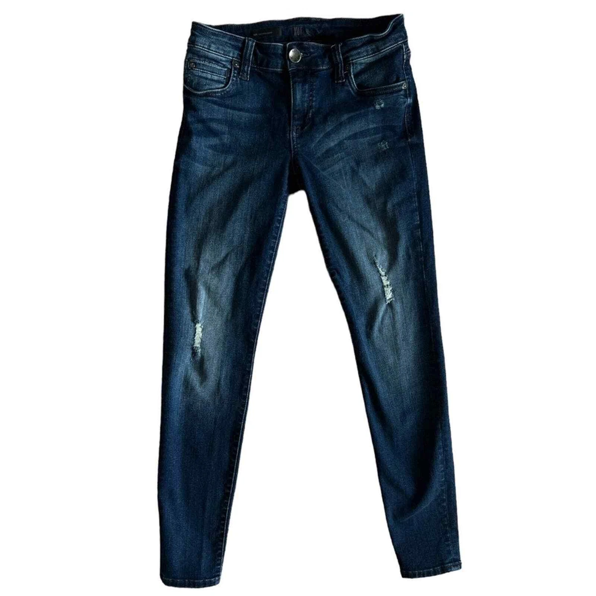Kut from the Kloth Mia Toothpick Skinny Jeans Medium Wash 2 eBay