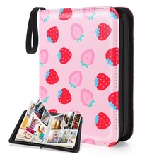 Card Binder for Girls Gifts,440 Cards Collectible Trading Card Holder Case wi...