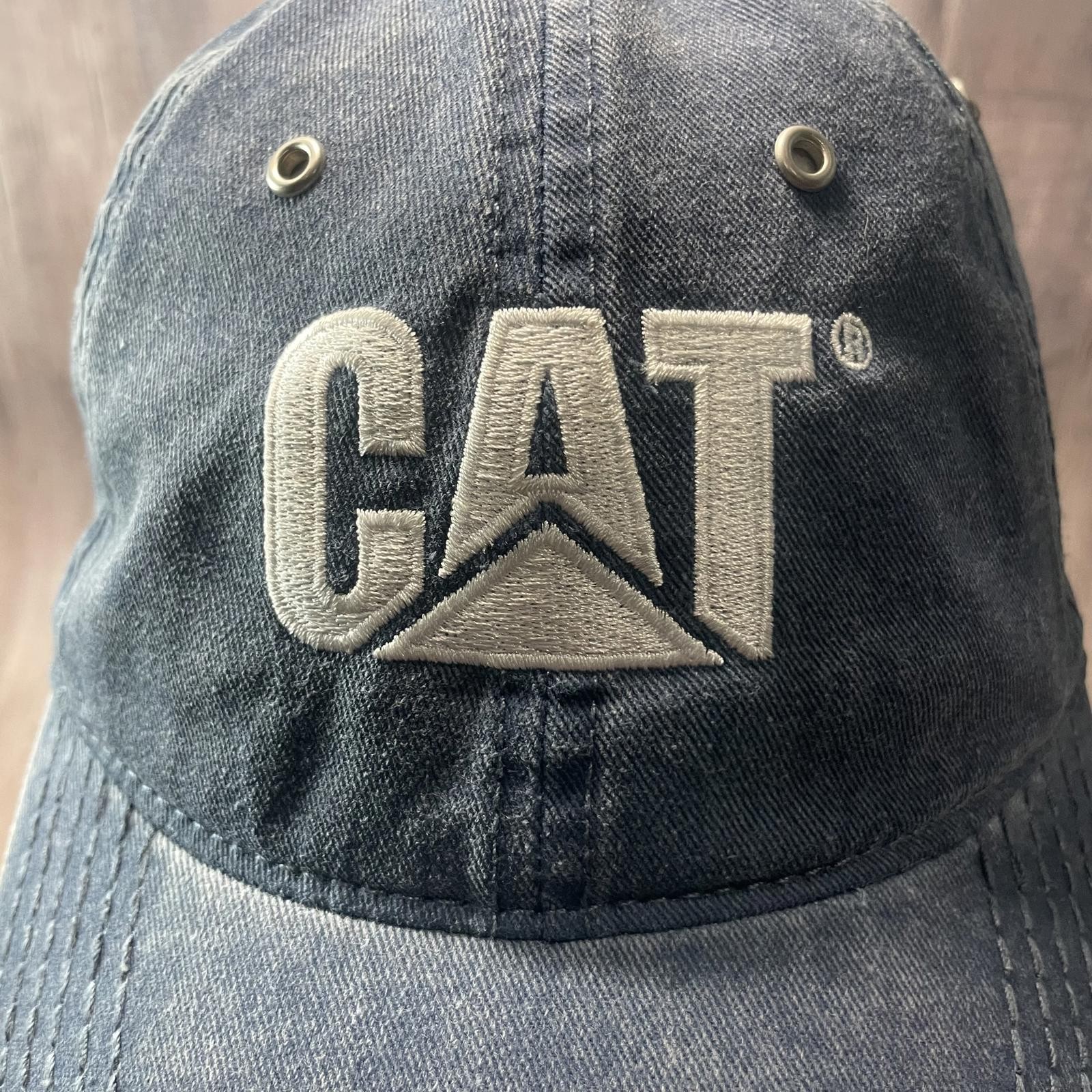 CAT Caterpillar Baseball Hat Adjustable Strap Bac… - image 2