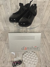 Danshuz Tap Shoes Children's 11M Style 611 Girls Patton Leather FREE GIFTS