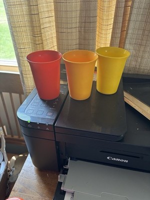 Vintage Tupperware, Measuring Cups And Tumblers