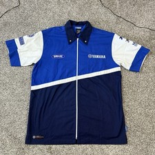 Vintage Yamaha 2001 Full Zip Mechanic Shirt Size Large