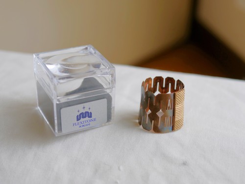 Borgani Flexitone Bronze Ligature + Vintage Selmer Elkhart-NY Alto Sax Mouthpiec