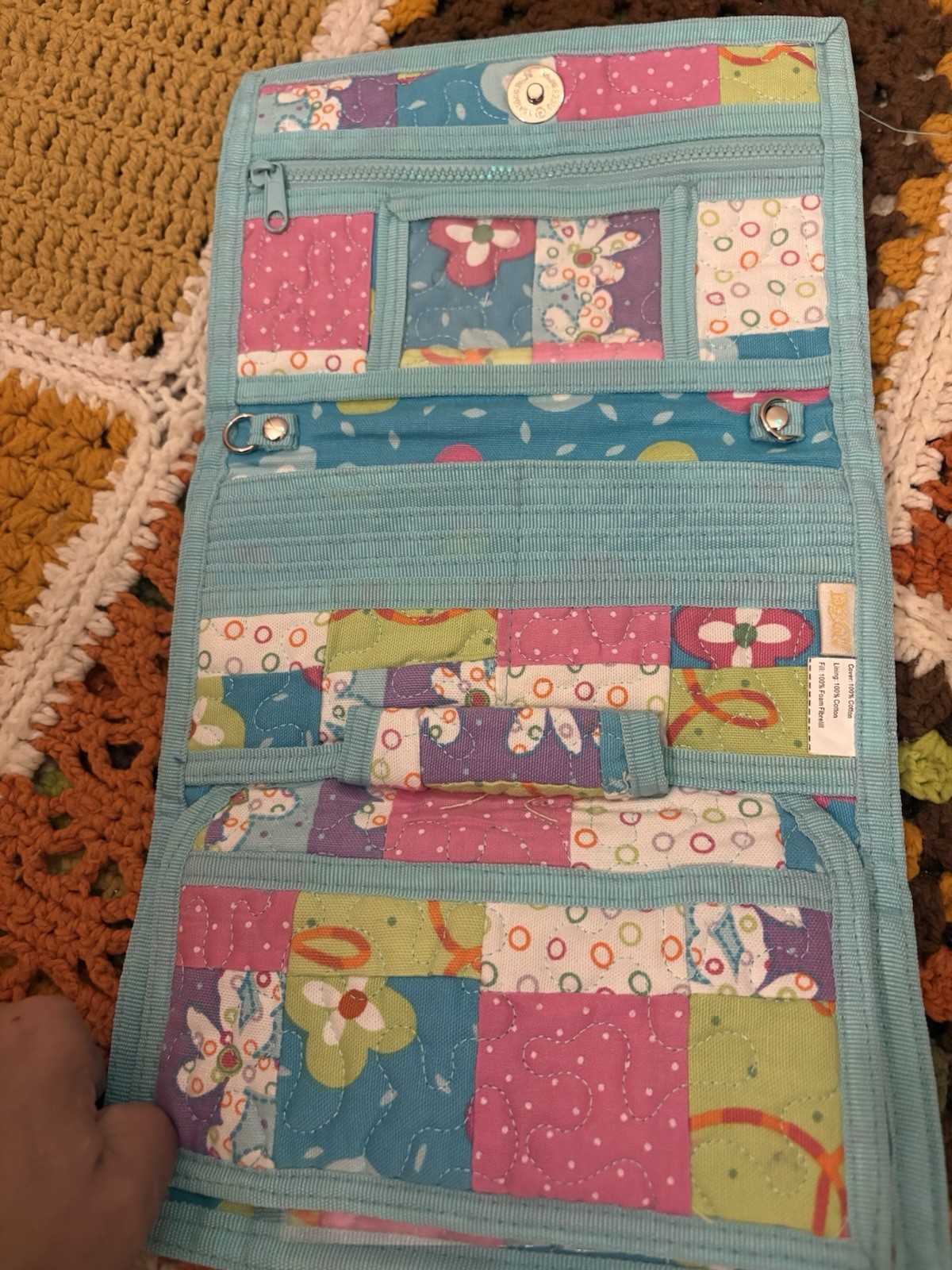 DSQ Patchwork Multicolored Style Wallet Clutch 10… - image 5