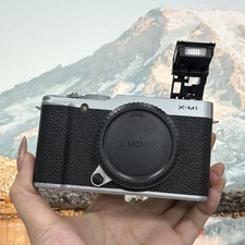 Fujifilm X-M1 16.0MP Digital Camera Silver Body Only Fujifilm X Series X-M1