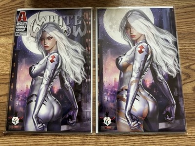 White Widow #4 Josh Burns Retail Edition Trade Virgin Set Absolute Comics Group
