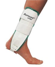 Surround Air/Gel Ankle Support Small 8-1/2 In Length Hook & Loop Closure White 1