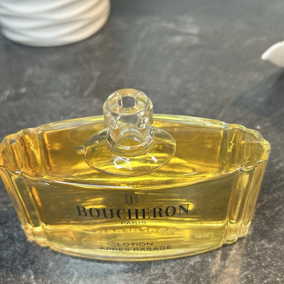 Loción para después del afeitado vintage Boucheron Pour Homme Splash 4,2 OZ tamaño GRANDE difícil de encontrar Foto 4 de 4