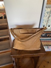 Timberland capiente borsa da spalla a secchiello in pelle marrone bruciato