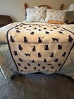Camille & Co Women's Beige/Navy Cat Print Cat Theme Fringe Scarf Wrap — photo 4