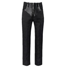 Steampunk Men's Jacquard Pants Retro Gothic Victorian Men Long Trousers Casual