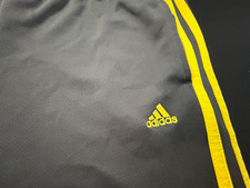 NWOT Adidas Womens size L Gray Capri with Yel...