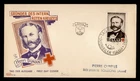 DR WHO 1953 GERMANY SAAR FDC RED CROSS PAC CACHET M81806