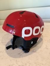 Brand New POC Auric Cut BC SPIN Ski Helmet - Red Glossy 