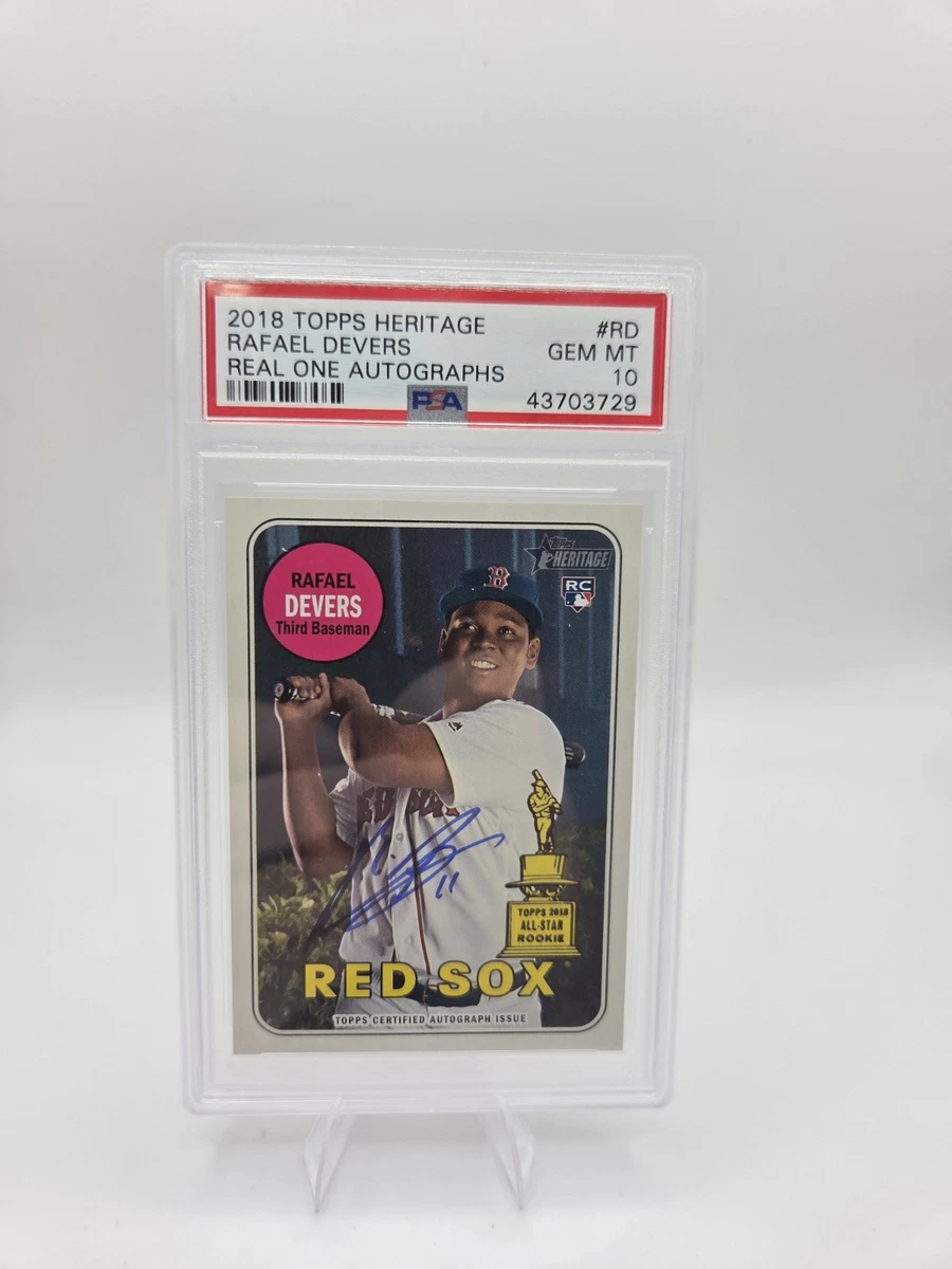 Rafael Devers 10 Graded Baseball Sports Trading Cards