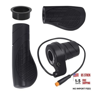 FT76X Ebike Half Twist Throttle, Half-Twist Handle with Waterproof Plug, Ebike
