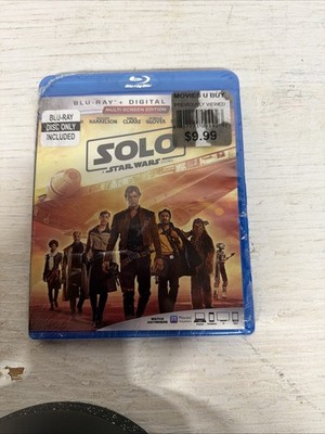 SOLO: A STAR WARS STORY, BLU-RAY DVD MULTI-SCREEN EDITION - New In Plastic