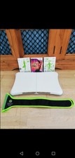 Nintendo Wii Fit Balance Board + Wii Fit, Wii Fit Plus, Zumba + Belt  - Tested