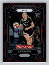 2024 Panini Prizm Monopoly WNBA Kate Martin #40 Red Classic Icons Las Vegas Aces
