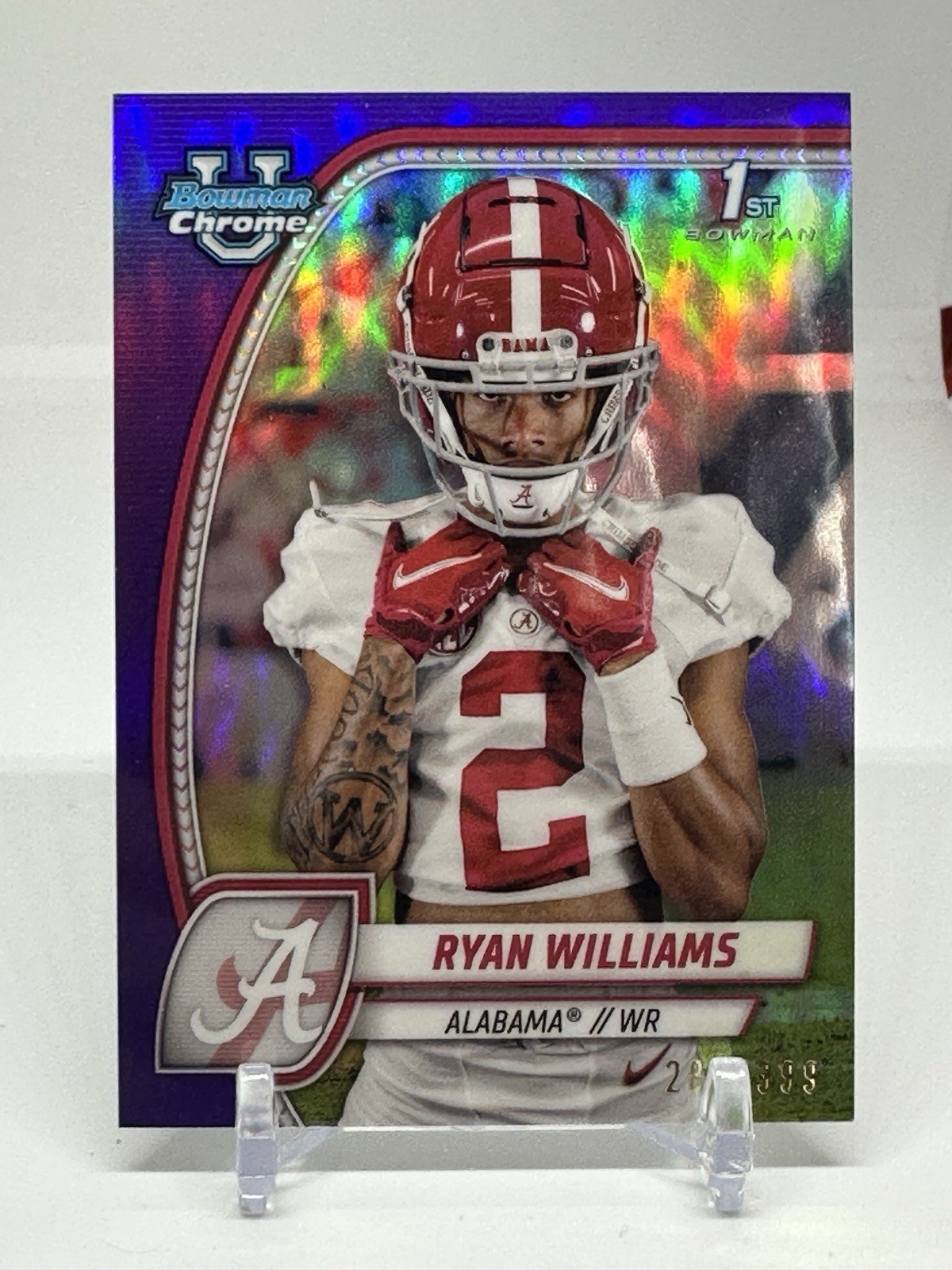 2024 Bowman U Chrome - Purple Refractor #53 Ryan Williams 1st /399