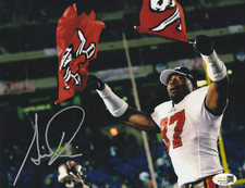 SIMEON RICE TAMPA BAY BUCCANEERS JSA AUTHENTICATED ACTION SIGNED 8x10