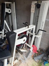 Technogym Super Executive Home Gym Multi-Gym Adjustable Lat Pull/Row White/Black