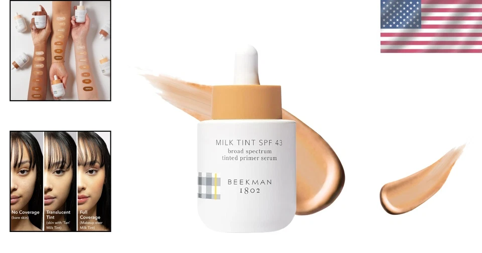 Imprimación tintada de leche de cabra FPS 43 - Difumina poros y manchas Foto 2 de 4