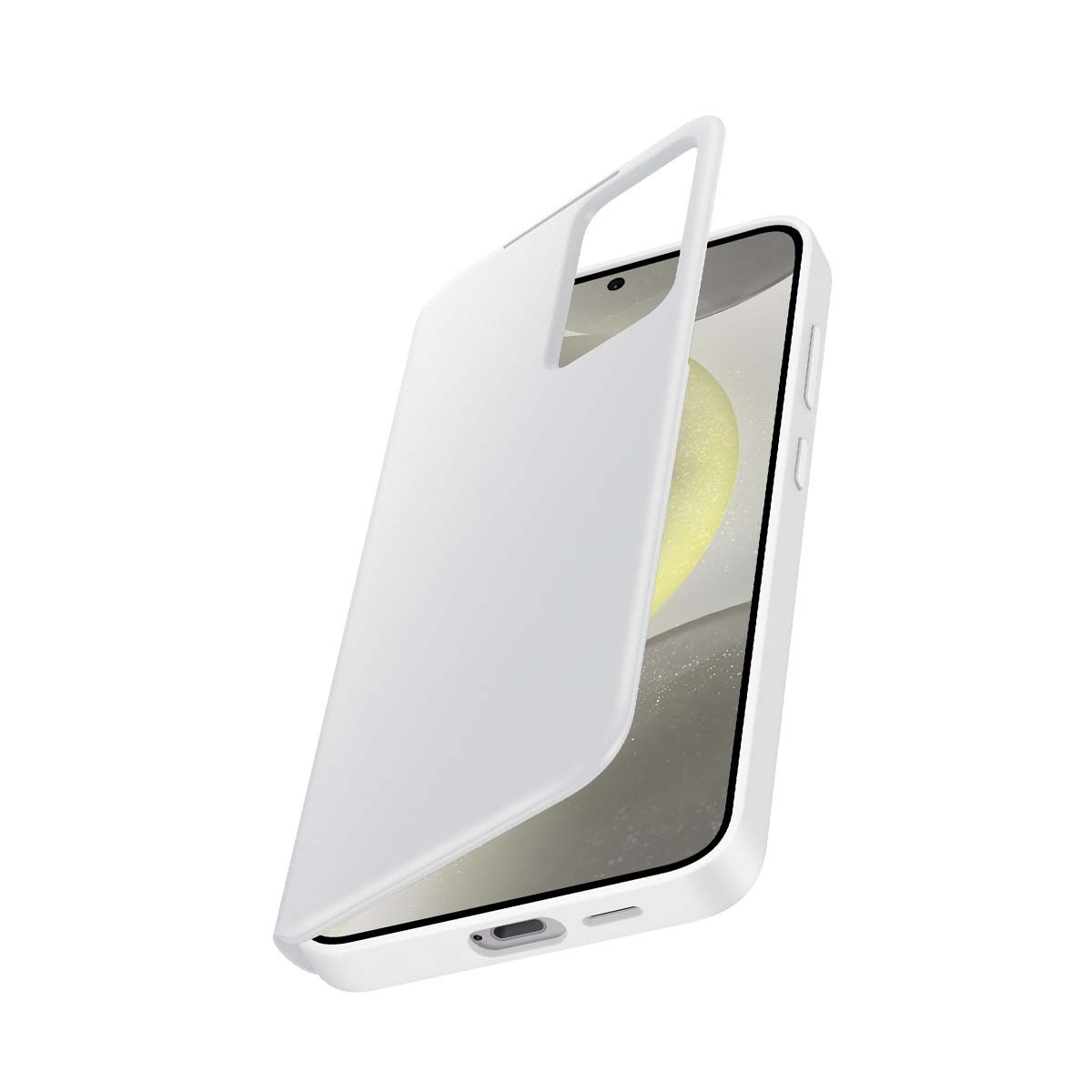 Étui premium S View Galaxy S24 Plus au design ajusté gris clair