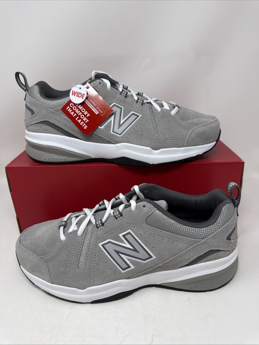 New Balance 608 v5 Mens 13 4E Extra Wide Grey Suede Training Shoes MX608UG5 Men main image 4