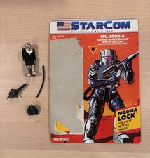Vintage Starcom Cpl Agon-6 Figure Complete W/ Accessories & Cardback Coleco
