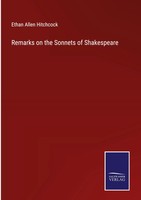 Ethan Allen Hitchcock | Remarks On The Sonnets Of Shakespeare | Buch | Englisch