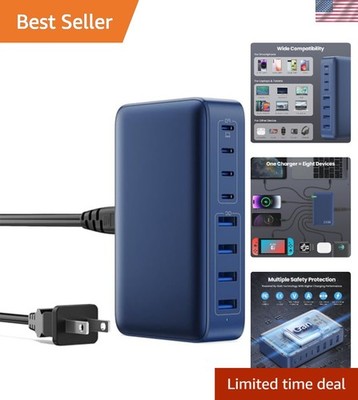 Fast Charging Station Hub - 8-Port USB C Charger Compatible with All Devices