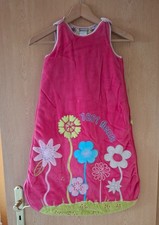 Baby Schlafsack pink mit bunten Blumen 87cm