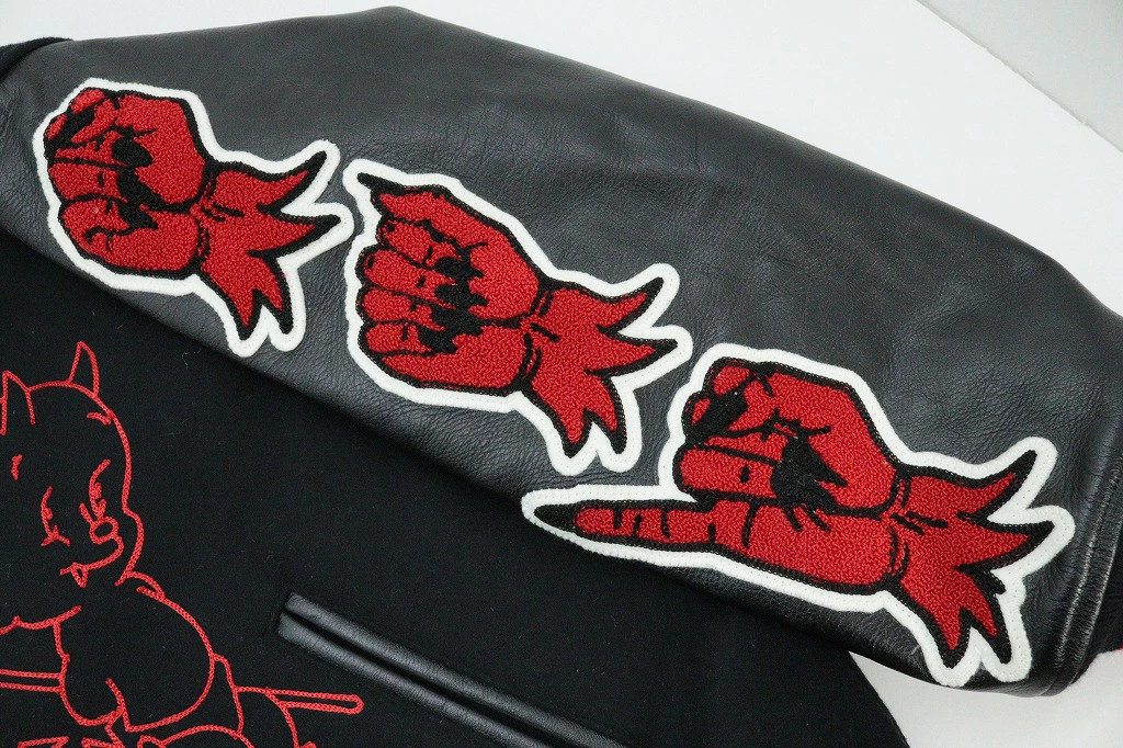 Saint Michael Devil Varsity Jacket Cotton Used - image 9