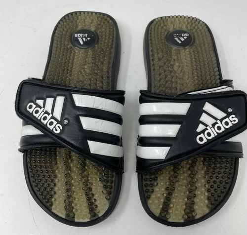 Sandali scarpe da spiaggia ADIDAS ragazzo nero bianco fango ragazzo 6