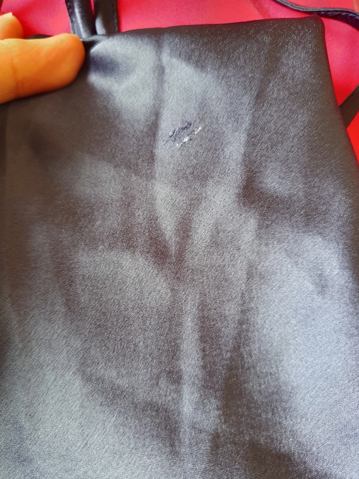 Abito donna Versace Designer blu viola seta camicetta taglia M UK 10