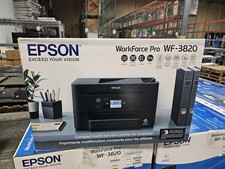Epson WorkForce Pro WF-3820 All-in-One Inkjet Printer Water Damaged Box Open Box