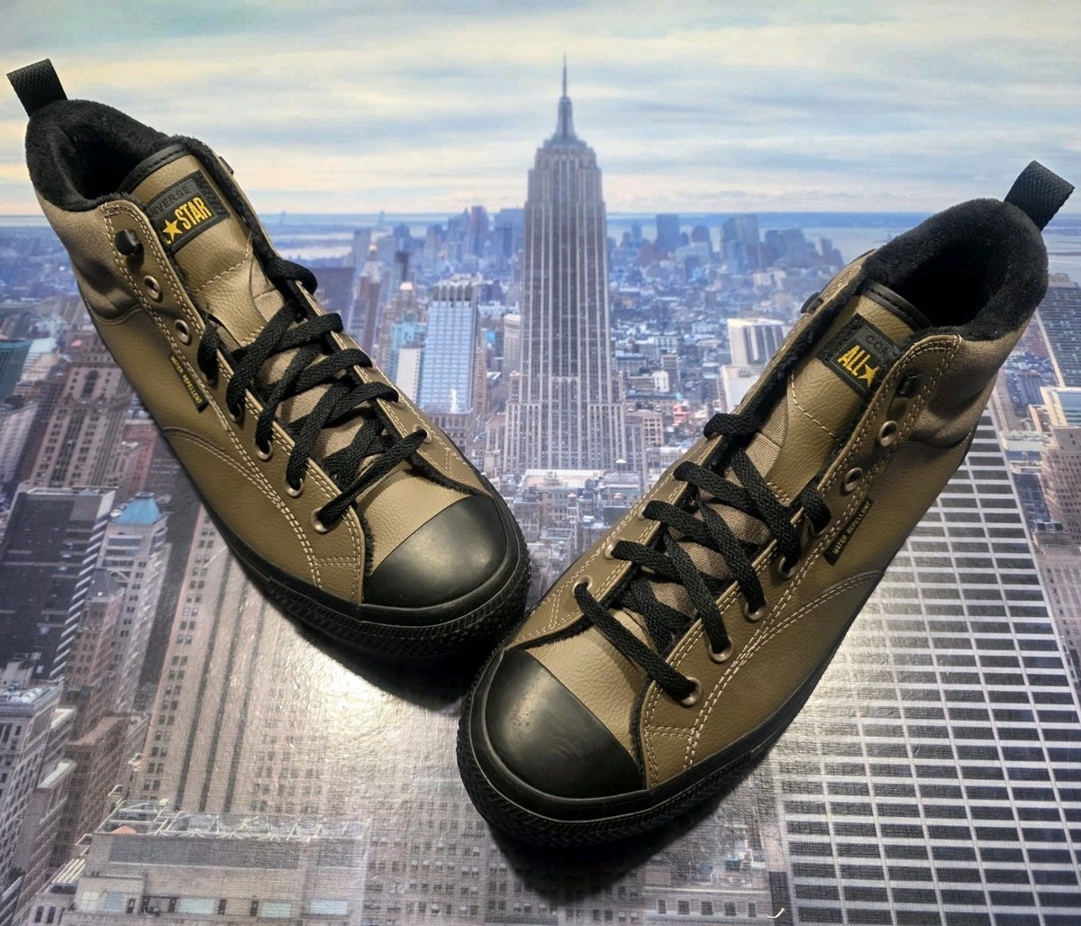 Converse Malden Street Boot Mid Mens 13 Taupe Water Repellent A14619C NEW Converse Chuck Taylor All Star Mid Malden Street - Classic  main image 2