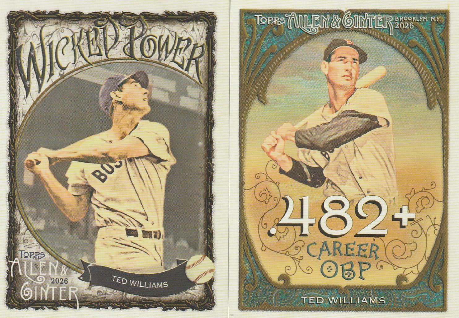 2026 Allen & Ginter Ted Williams Wicked Power & Career