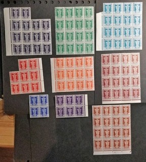 India 1950 51 Service Stamps In Mint Blocks CV£541