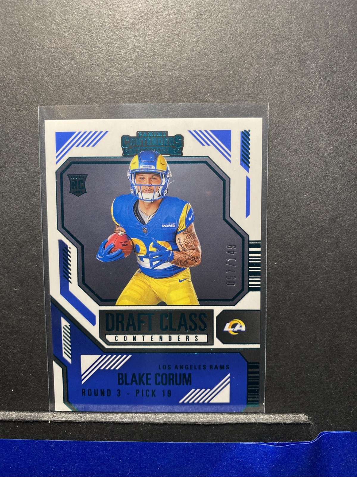 Blake Corum Panini Contenders Draft Class Contenders #21 Teal