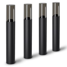 4x Pollerleuchte VARDA Außen IP44 Wegeleuchte E27 Fassung H50 cm Gartenlicht