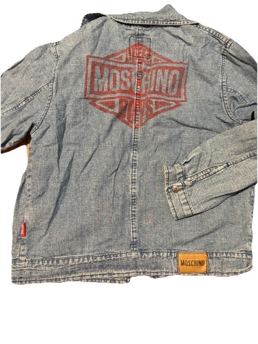 Moschino Kids Denim Overshirt Zip Up Lightweight - Picture 3 of 13
